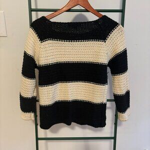 Chunky Crochet black and creme sanctuary sweater size small